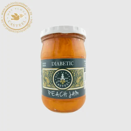 Diabetic Peach Jam 340g – Het Vlock Casteel