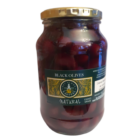 Black Olives: Natural 1 Litre (650g)