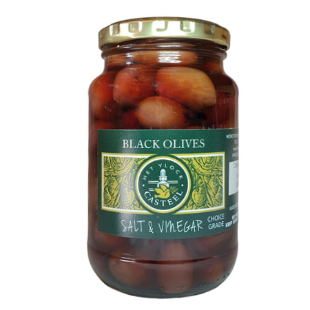 Black Olives: Salt & Vinegar 375ml (260g)