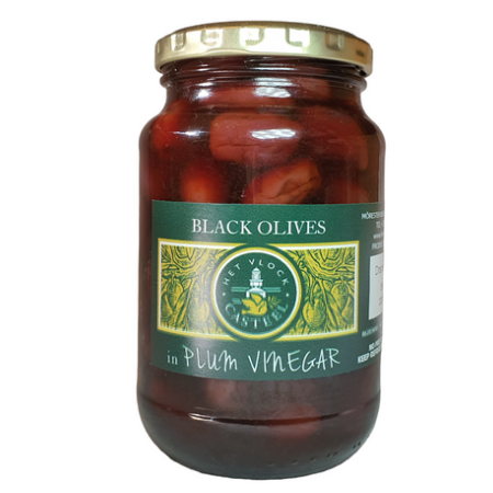 Black Olives in Plum Vinegar 375ml (260g)
