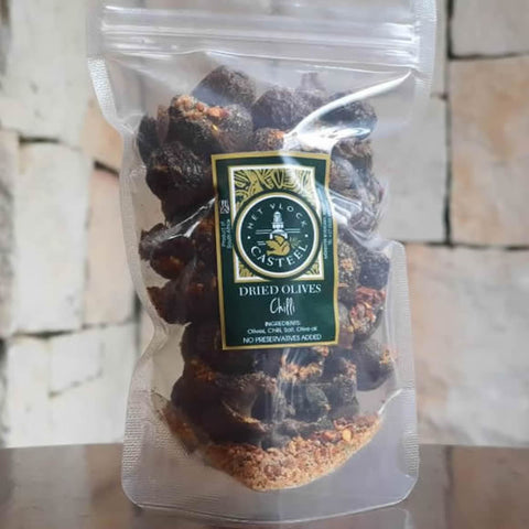 Dried Olives Chilli Snack Pack 100g