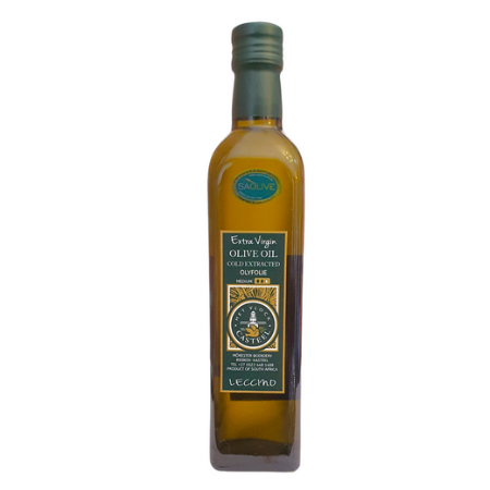 Extra Virgin Olive Oil: Leccino 500ml (Medium Style)