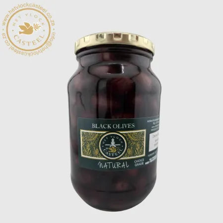 Black Olives: Natural 1 Litre (650g)