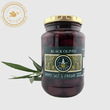 Black Olives: Smokey Salt & Vinegar 375ml (260g)