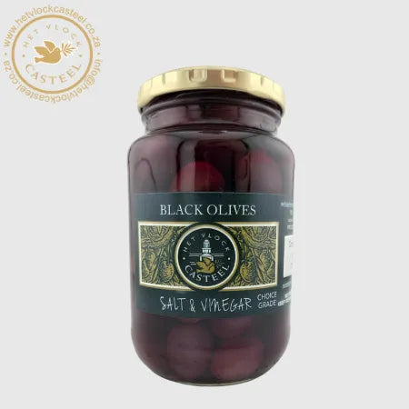 Black Olives: Salt & Vinegar 375ml (260g)